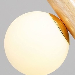 Lampada a sospensione in legno Magic Bean Cluster Lampada da soffitto Isola