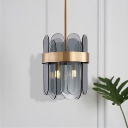 Moderna illuminazione a sospensione in vetro