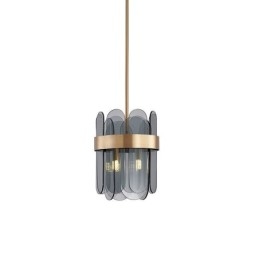 Moderna illuminazione a sospensione in vetro