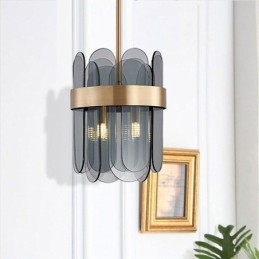 Moderna illuminazione a sospensione in vetro