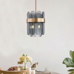 Moderna illuminazione a sospensione in vetro