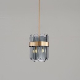 Moderna illuminazione a sospensione in vetro