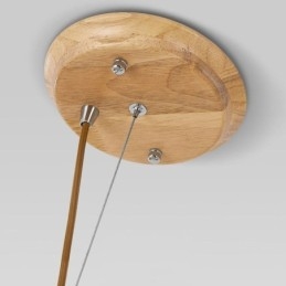 Lampada a sospensione in legno creativa nordica