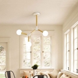 Lampada a sospensione Nordic Magic Bean Illuminazione creativa in legno