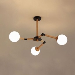 Lampada a sospensione Nordic Magic Bean Lampada creativa in legno