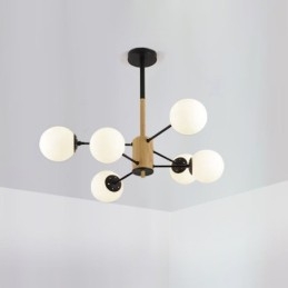 Lampada a sospensione Magic Bean Lampada creativa in legno nordico