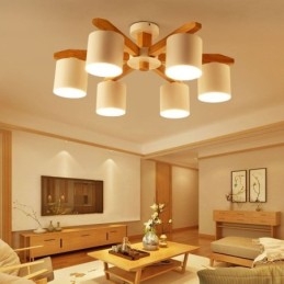 Lampada a sospensione Nordic Log Macaron Light Fitting