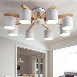Lampada a sospensione Nordic Log Macaron Light Fitting
