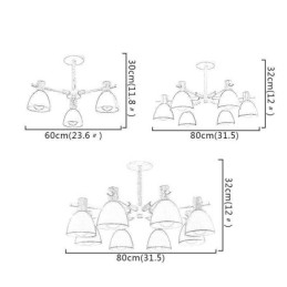 Moderna semplice lampada a sospensione Macaron illuminazione creativa in legno