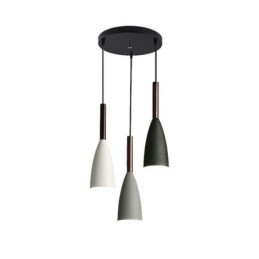 Lampada a sospensione moderna semplice a tre luci Lampada artistica in alluminio creativa per bar