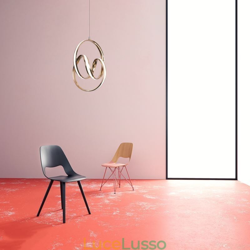 Lampada a sospensione moderna e minimalista, lampada a sospensione circolare unica, isola