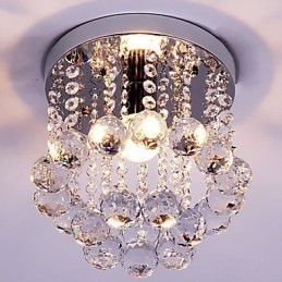 Lampadario moderno in stile mini in cristallo K9 a filo