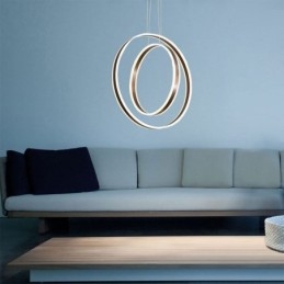 Lampada a sospensione nordica Lampada a sospensione a forma di anello in acrilico