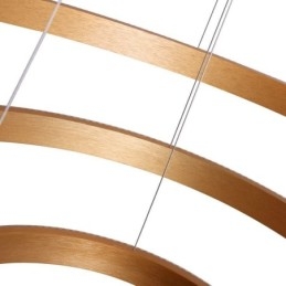 Lampada a sospensione moderna in acrilico con 3 anelli, 80+60+40cm