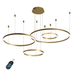 Lampada a sospensione postmoderna Lampada a sospensione a forma di anello in acrilico
