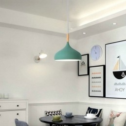 Lampada a sospensione moderna in alluminio Macaron Lampada regolabile per la casa