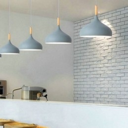 Lampada a sospensione moderna in alluminio Macaron Lampada regolabile per la casa
