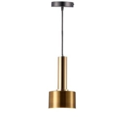 Lampada a sospensione moderna e semplice a forma di cilindro, in alluminio, illuminazione
