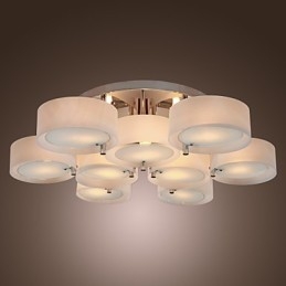Lampadario moderno contemporaneo in metallo cromato a filo