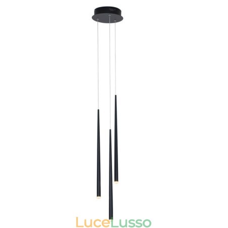 Lampada a sospensione moderna e semplice a forma di cilindro, illuminazione a pioggia di meteoriti