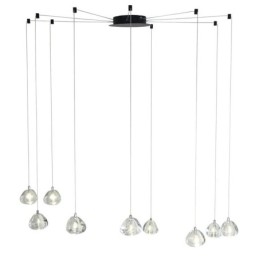 Lampadario moderno in cristallo con luce a sospensione, lampada per illuminazione domestica