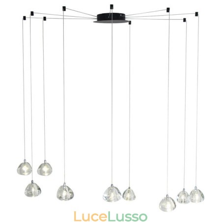 Lampadario moderno in cristallo con luce a sospensione, lampada per illuminazione domestica Lampadario moderno in cristallo con luce a sospensione, lampada per illuminazione domestica