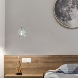 Lampadario moderno in cristallo con luce a sospensione, lampada per illuminazione domestica