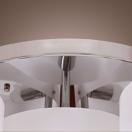 Lampadario moderno contemporaneo in metallo cromato a filo