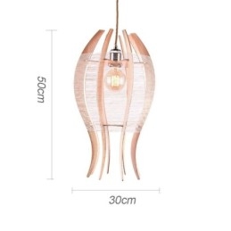 Lampada a sospensione fai da te a forma di pesce in legno nordico