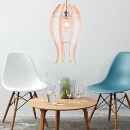 Lampada a sospensione fai da te a forma di pesce in legno nordico