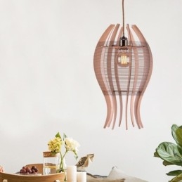 Lampada a sospensione fai da te a forma di pesce in legno nordico