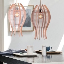 Lampada a sospensione fai da te a forma di pesce in legno nordico