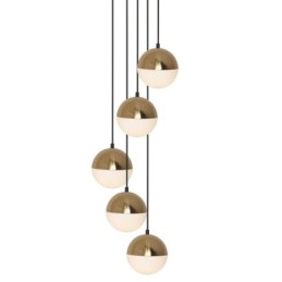 Lampada a sospensione a grappolo nordico Lampada a forma di cerchio creativa Illuminazione