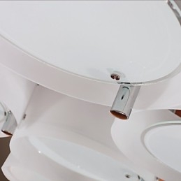 Lampadario moderno contemporaneo in metallo cromato a filo