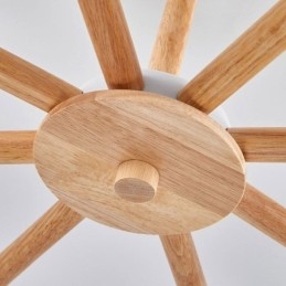Lampada a sospensione in legno creativo con macaron nordico