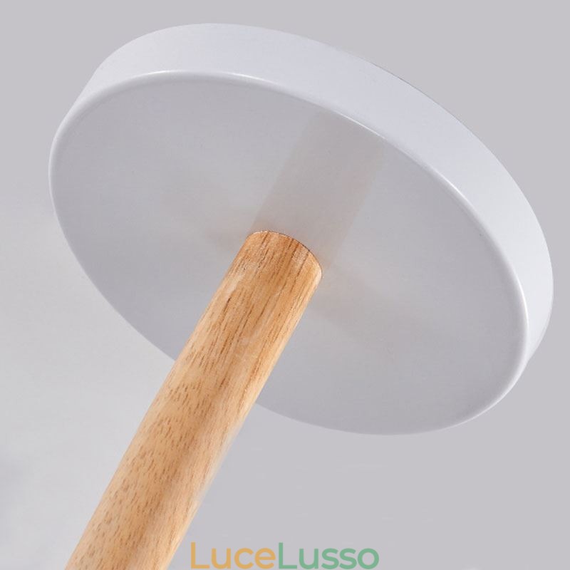 Lampada a sospensione in legno creativo con macaron nordico