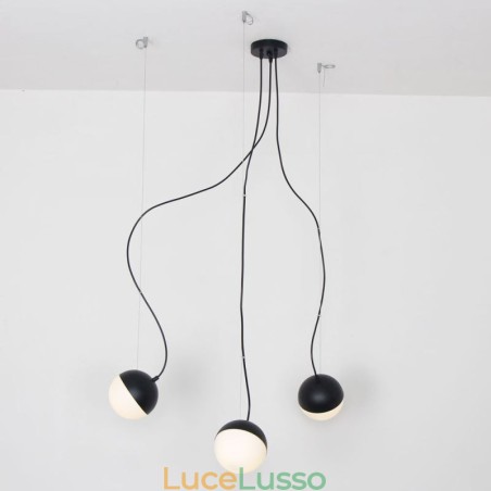 Lampada a sospensione a grappolo di sfere nordiche, moderna, creativa, forma rotonda, illuminazione Lampada a sospensione a grappolo di sfere nordiche, moderna, creativa, forma rotonda, illuminazione