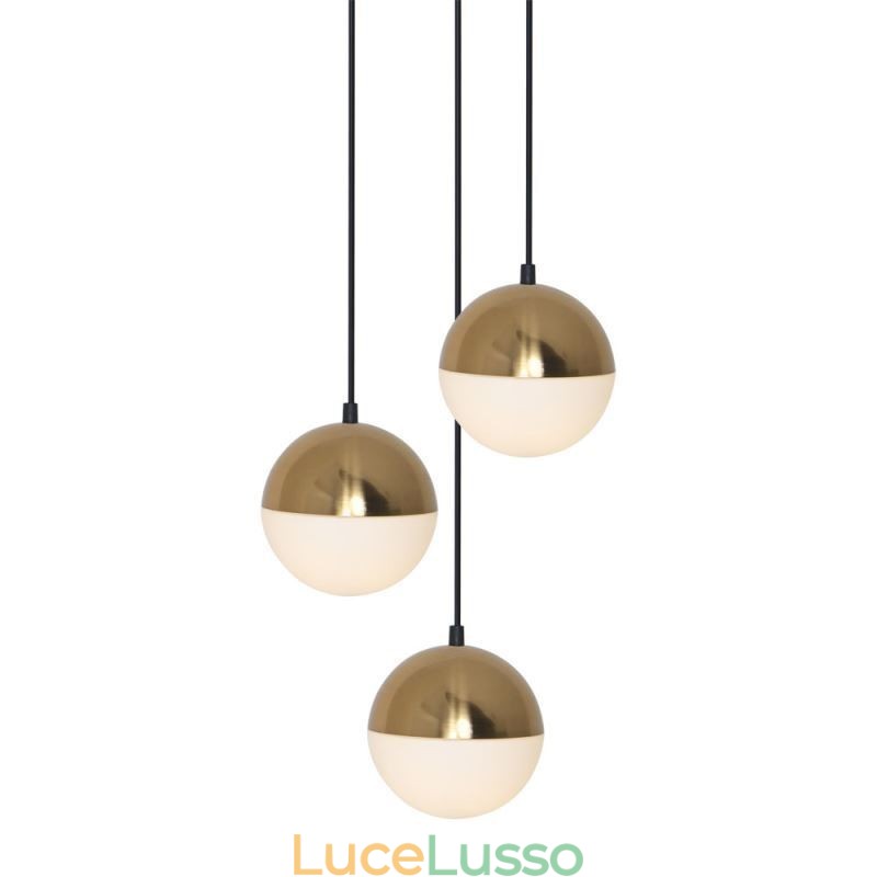 Lampada a sospensione a grappolo di sfere nordiche, moderna, creativa, forma rotonda, illuminazione