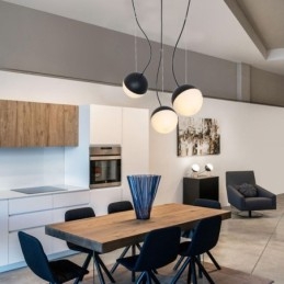 Lampada a sospensione a grappolo di sfere nordiche, moderna, creativa, forma rotonda, illuminazione