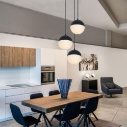 Lampada a sospensione a grappolo di sfere nordiche, moderna, creativa, forma rotonda, illuminazione