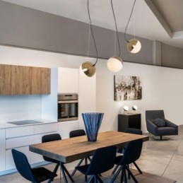 Lampada a sospensione a grappolo di sfere nordiche, moderna, creativa, forma rotonda, illuminazione