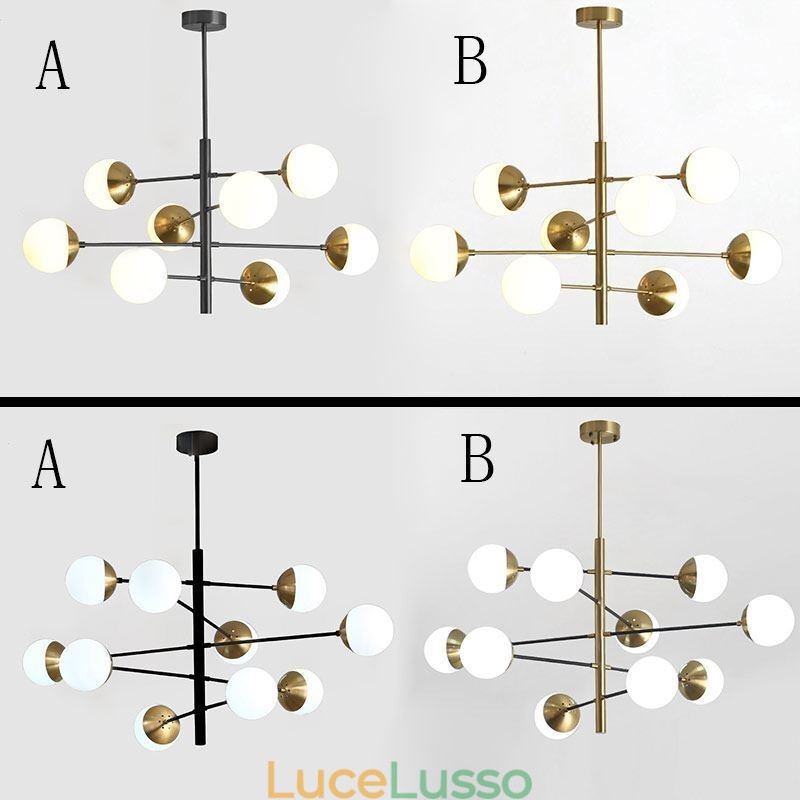 Lampada a sospensione contemporanea Magic Bean Sputnik Chandelier Lamp
