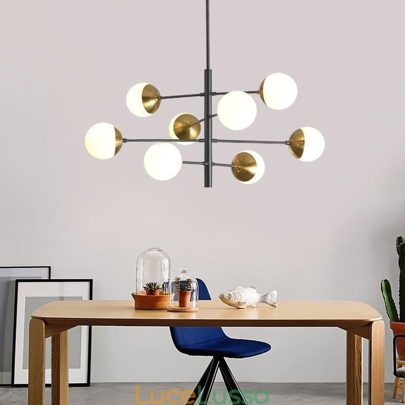Lampada a sospensione contemporanea Magic Bean Sputnik Chandelier Lamp