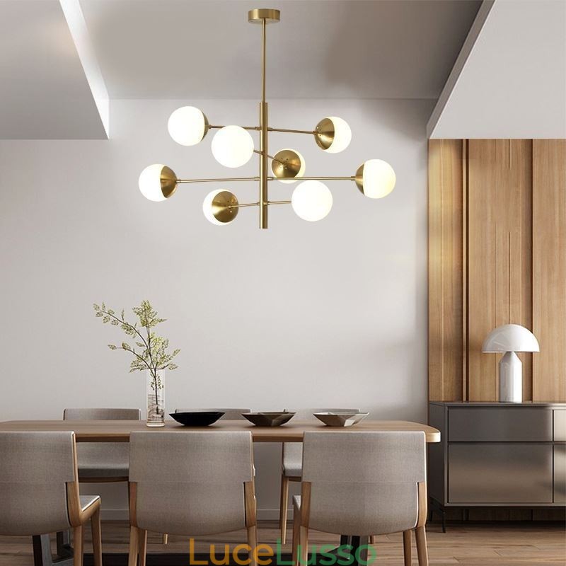 Lampada a sospensione contemporanea Magic Bean Sputnik Chandelier Lamp