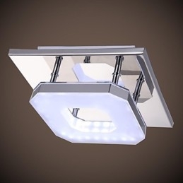 Plafoniera in acrilico a 1 luce moderna in acrilico galvanizzato in acciaio inossidabile