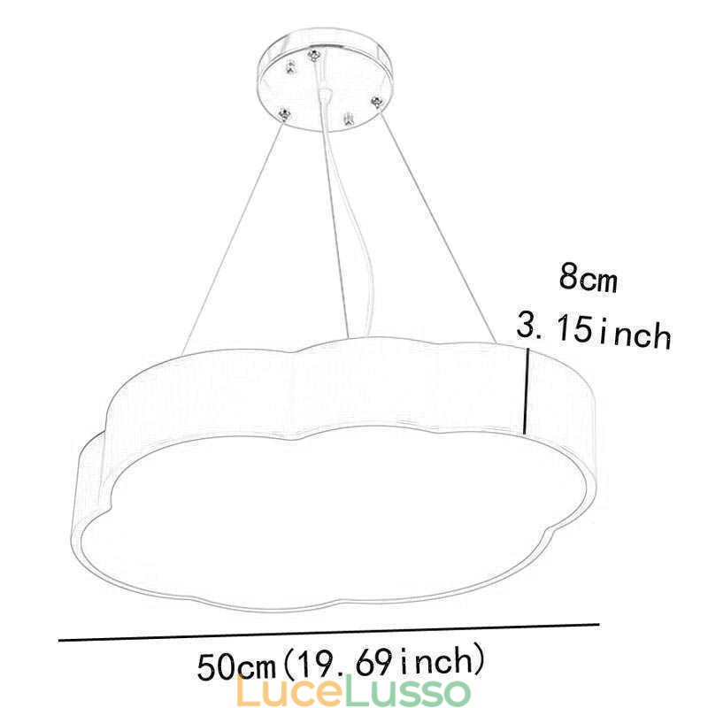 Lampada a sospensione moderna semplice nuvola lampada creativa illuminazione cartone animato luce