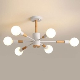 Lampada a sospensione nordica Lampada a sospensione creativa a forma di fagiolo magico