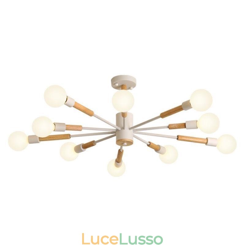 Lampada a sospensione nordica Lampada a sospensione creativa a forma di fagiolo magico