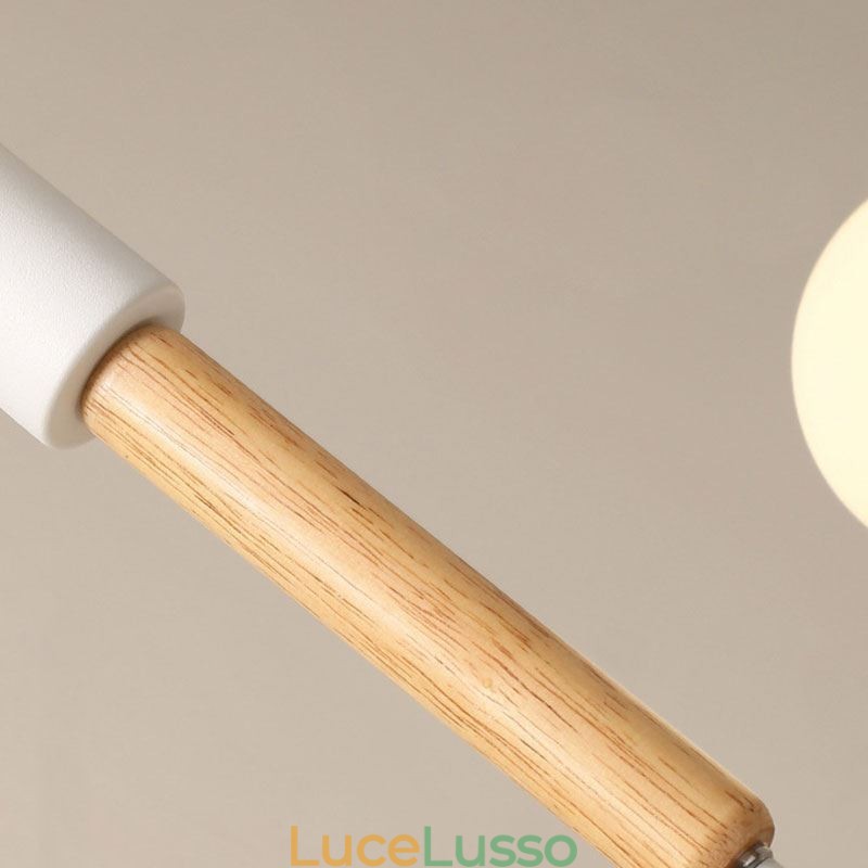 Lampada a sospensione nordica Lampada a sospensione creativa a forma di fagiolo magico