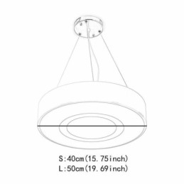 Lampada a sospensione moderna unica rotonda semplice illuminazione calda luce